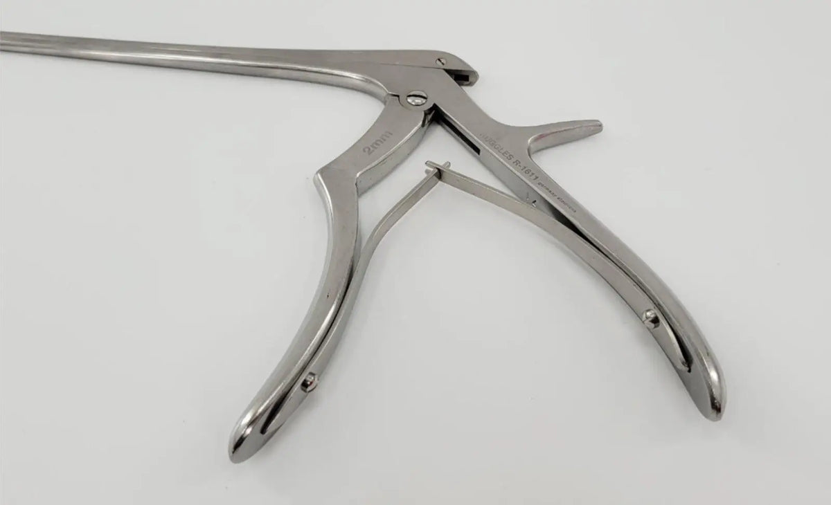 Ruggles R1611 Micro Kerrison Rongeurs Small 40° Up 2mm Bite 10" Ruggles