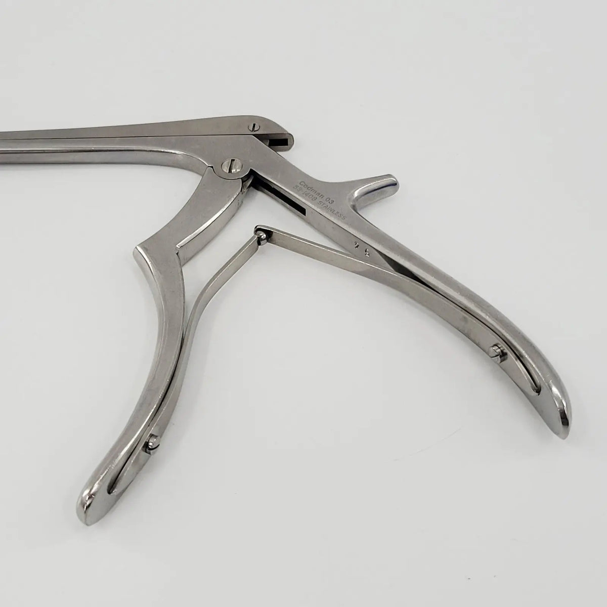 Codman 53-1408 Kerrison Rongeur Cervical Standard Footplate 40° Up 5mm Bite Codman