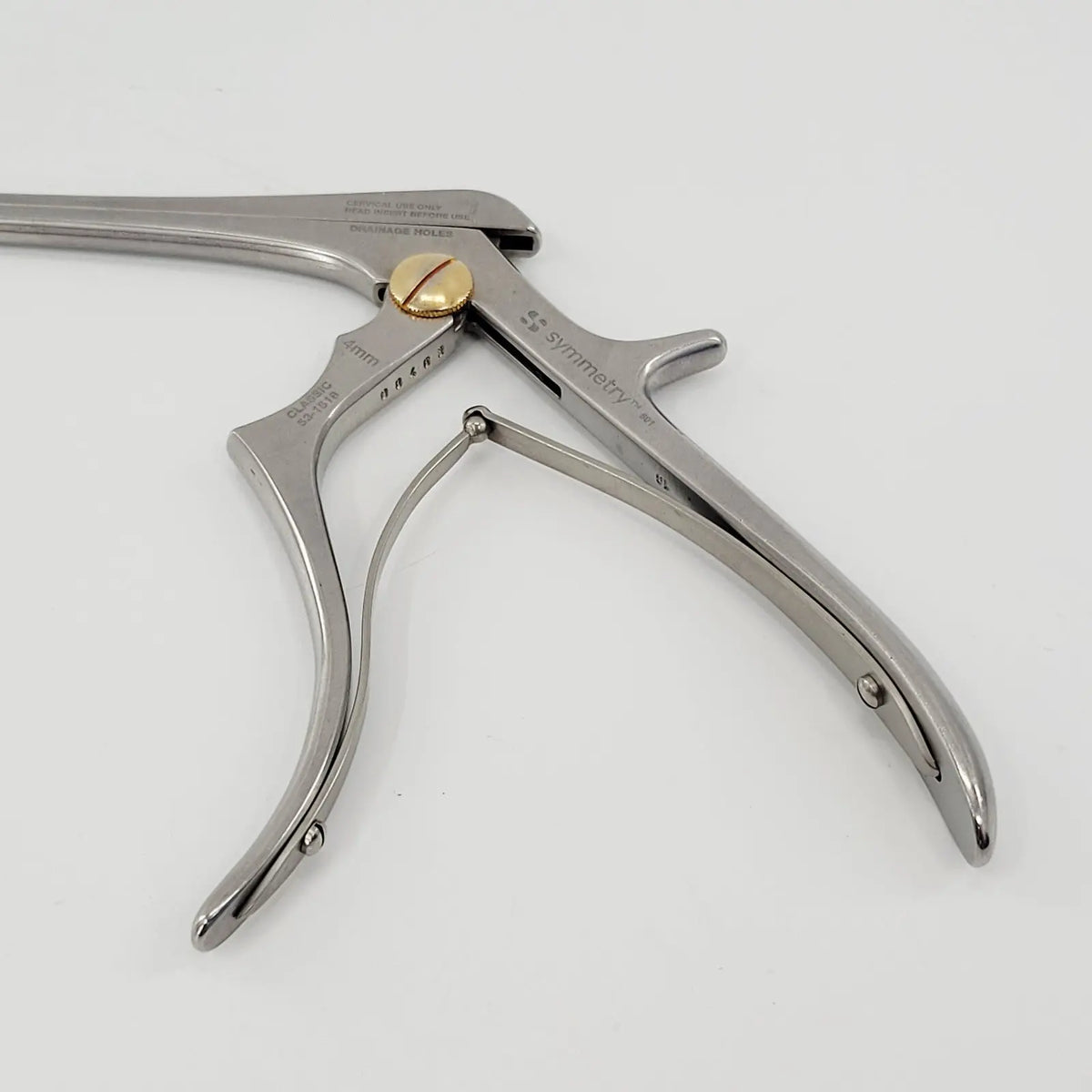 Codman 53-1518 Kerrison Rongeur Cervical Thin Footplate 40° Up 4mm Bite 10" Codman