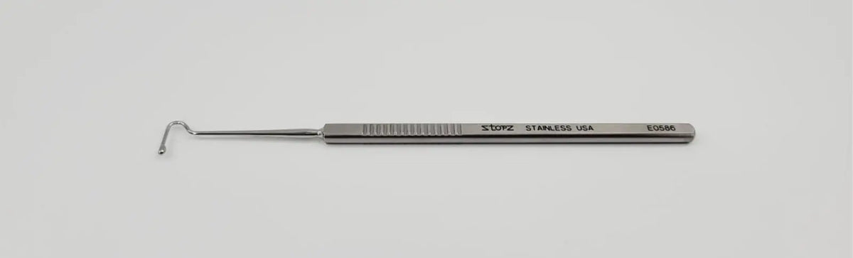 Storz E0586 Jameson Muscle Hook 2mm Bulbous Tip w/ 6mm Flat Portion 5-1/4" New Storz