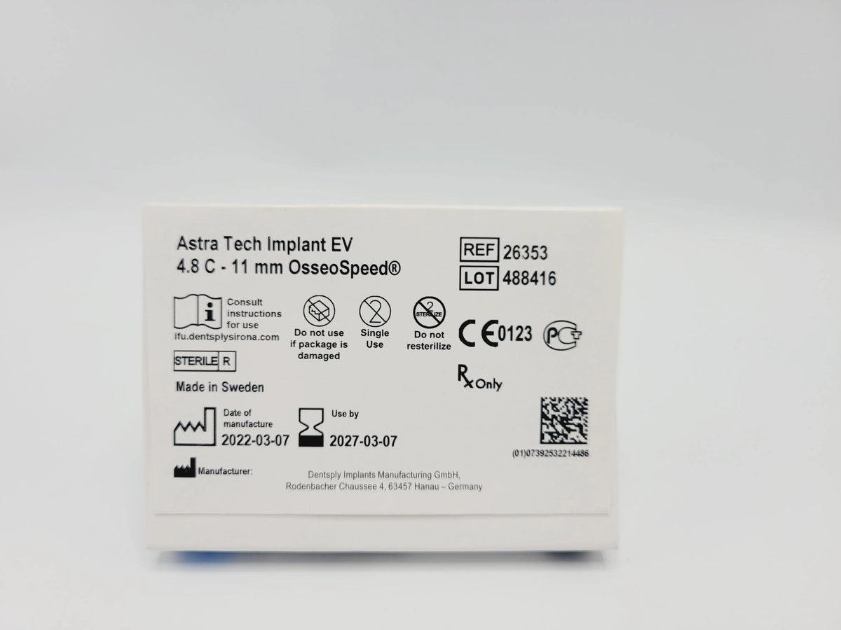 Dentsply Implants Manufacturing, 26353, EA, 07392532214486 Dentsply Implants Manufacturing