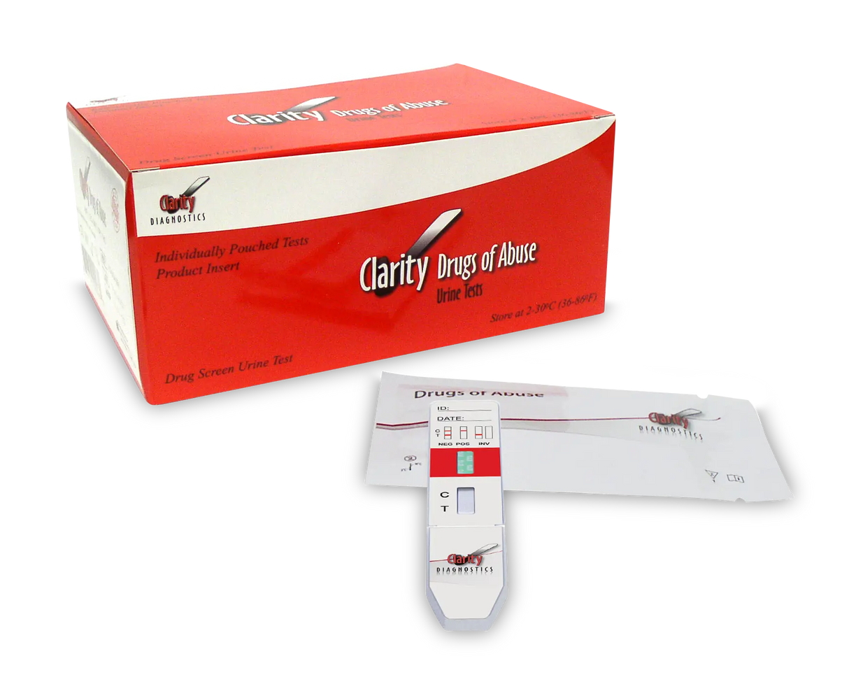 Clarity DTG-K2C K2 Dip Card 25/bx 20 boxes/cs Clarity Diagnostics