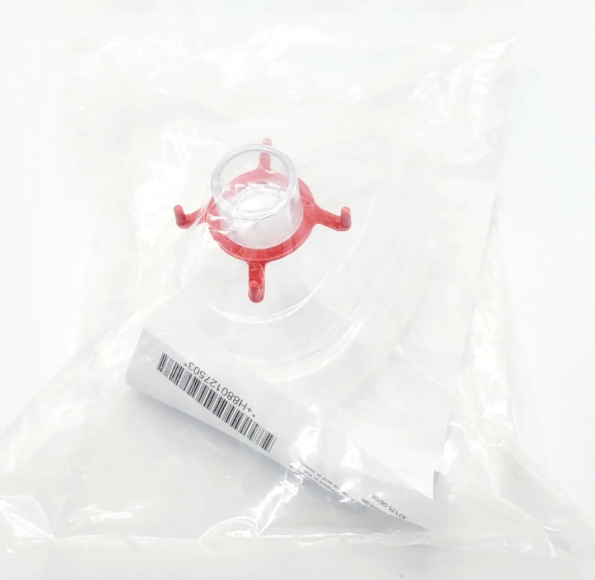 Teleflex 1275 Sure Seal Adult Anesthesia Cushion Mask Medium Clear Red Ring Box of 20 Teleflex