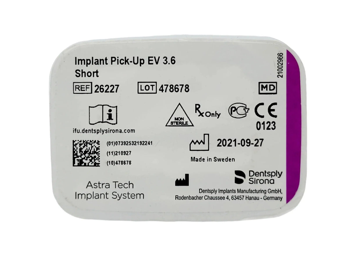 Dentsply Implants Manufacturing 26227 Implant Pick-up Ev 3.6 Short Dentsply Implants Manufacturing
