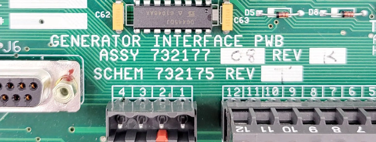 Philips 732177-08 REV K Generator Interface PWB Board Philips