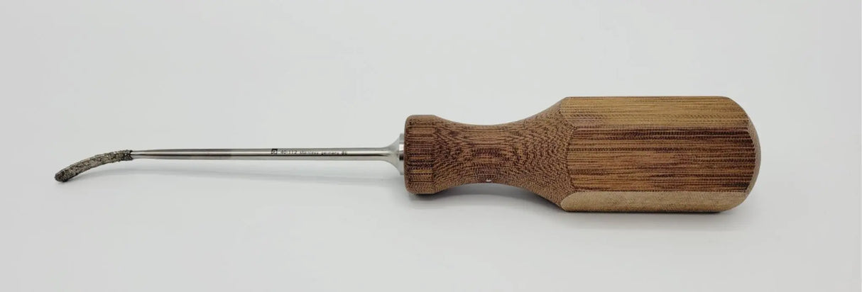 Gore 40-112 Diamond Rasp Curved Wood Handle 25mm Orthopedic 8-3/4" Gore