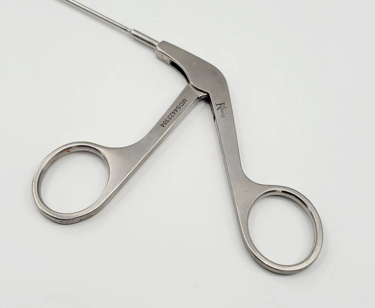 Medline MDS4422304 Jako Micro Laryngeal Scissors 6mm Curved Blades 12-7/8" Medline