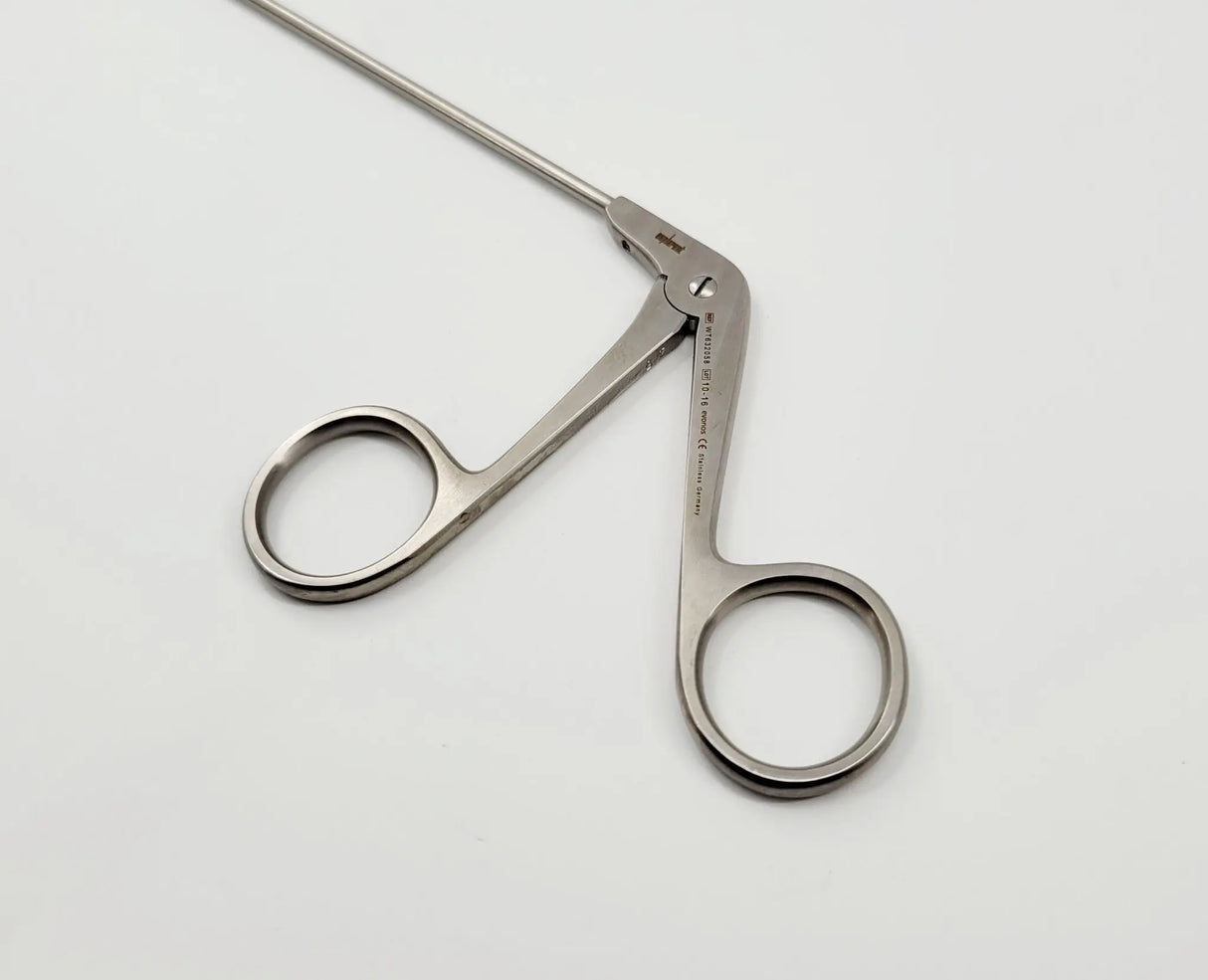 Olympus WT632058 Laryngeal Forceps Straight Serrated Triangular Jaws 12-1/4" Olympus