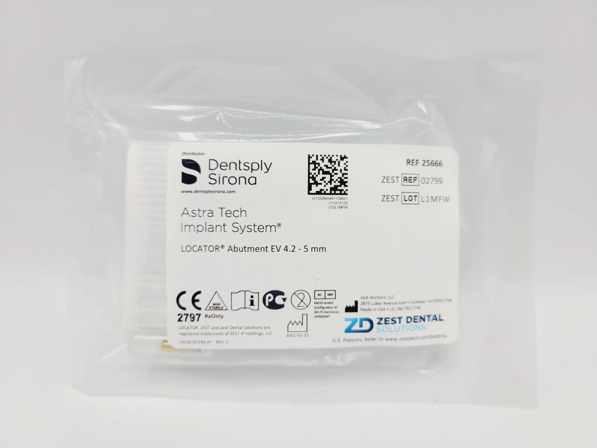 Zest Anchors 25666 Abutment EV 4.2 - 5mm Zest Anchors