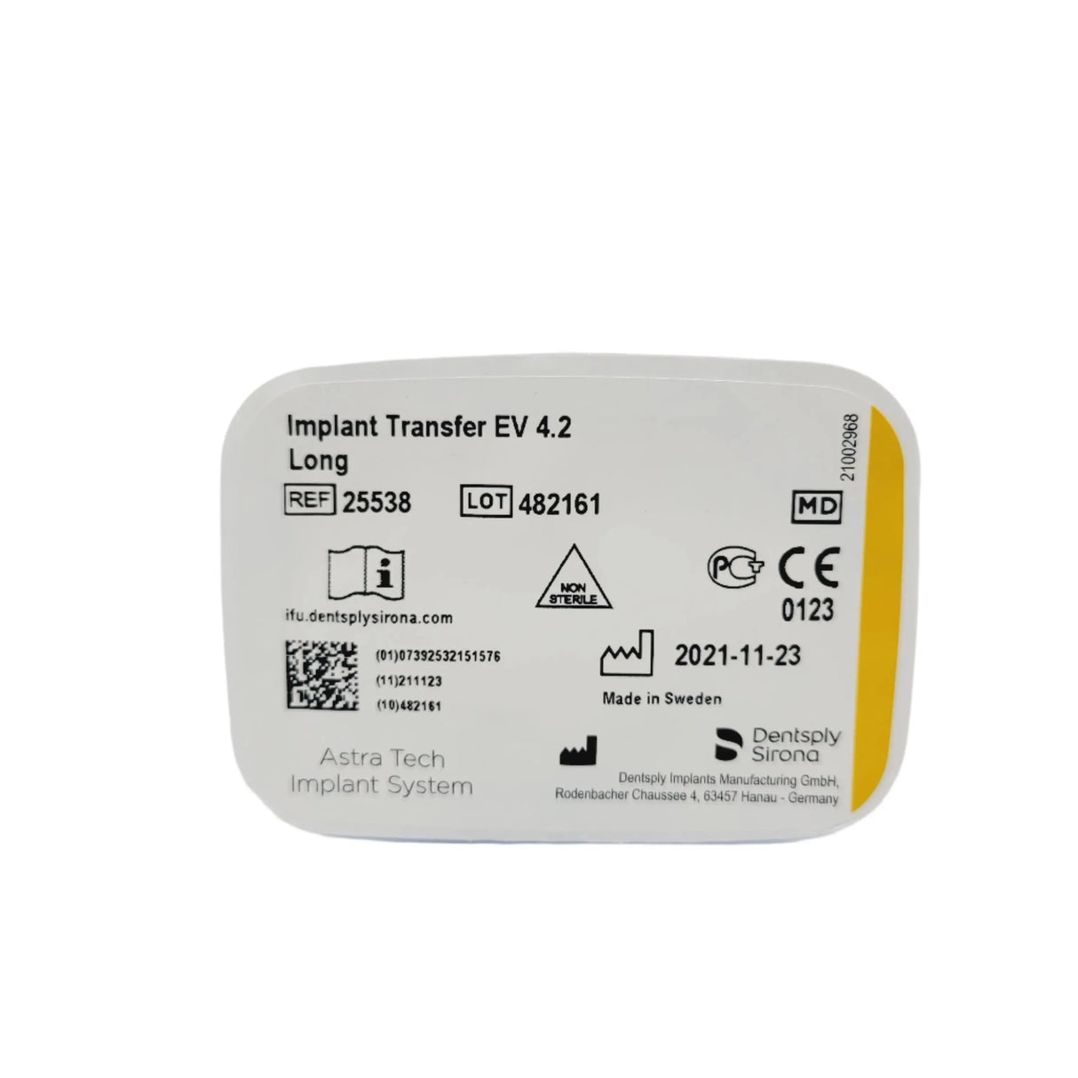 Dentsply Implants Manufacturing 25538 Implant Transfer Ev 4.2 Long Dentsply Implants Manufacturing