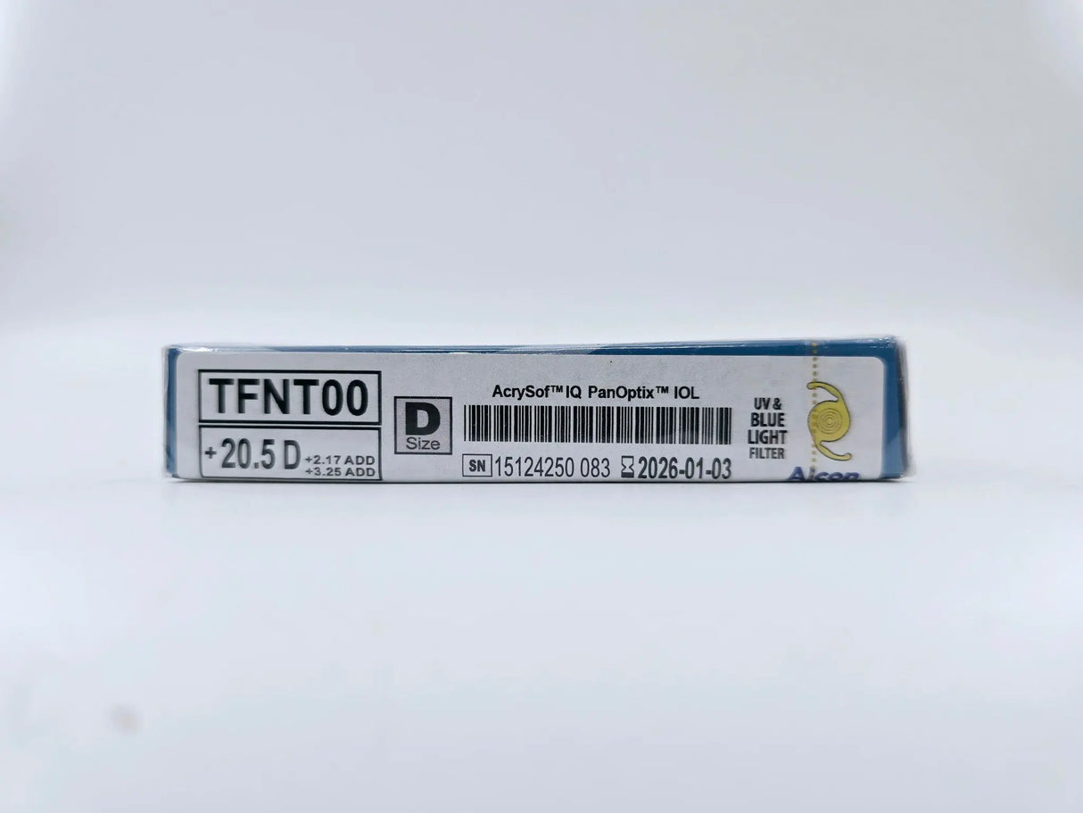 Alcon TFNT00 Acrysof IQ Trifocal IOL Size D +20.5 D UV & Blue Light Filter Alcon