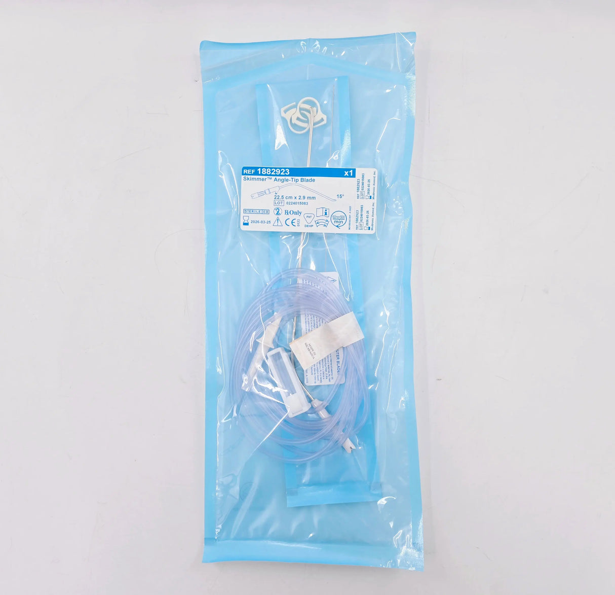 Medtronic 1882923 Skimmer Angle-Tip Blade 15 Deg. 22.5cm x 2.9mm Box of 3 Medtronic