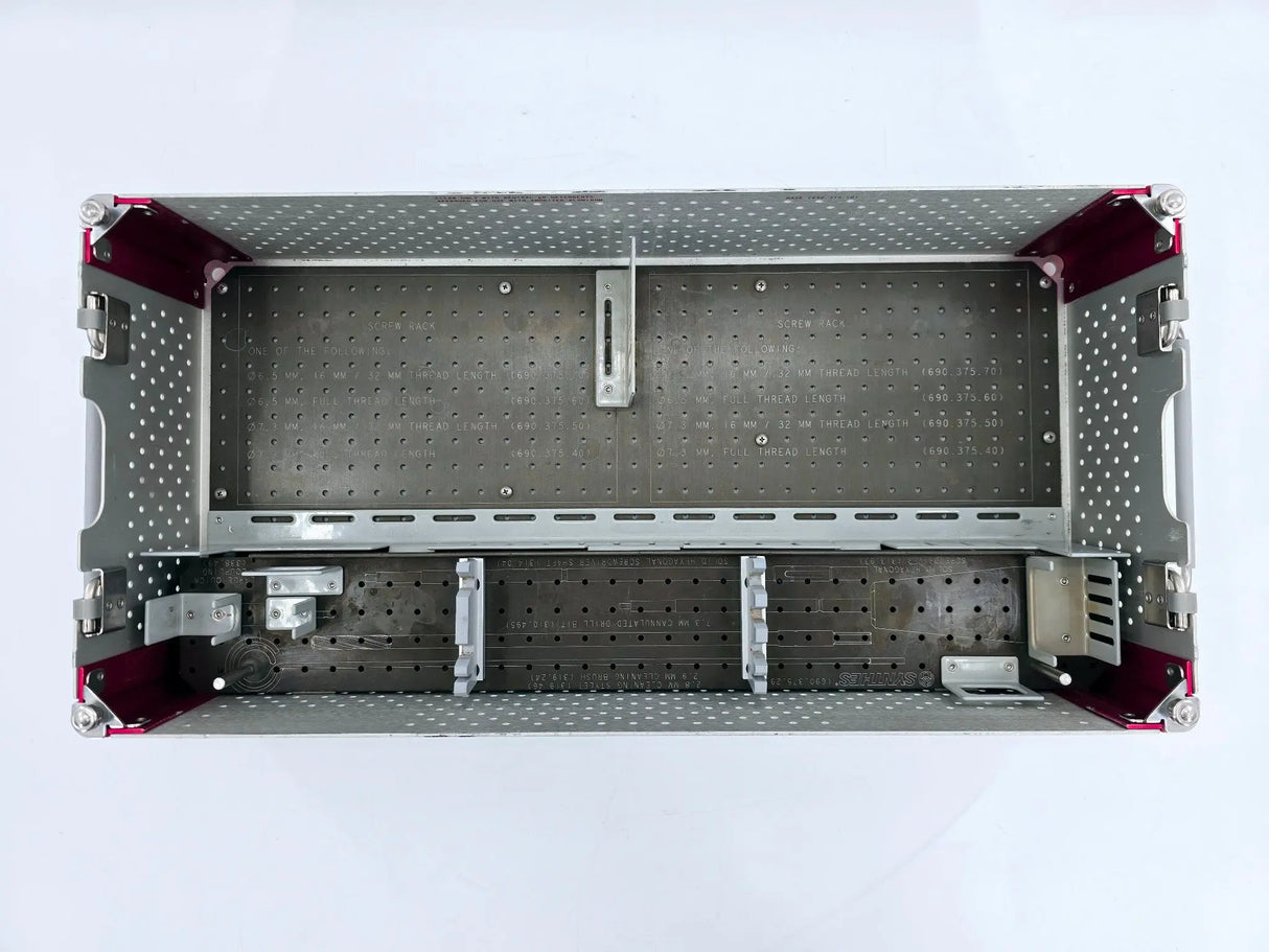 Synthes Sterilization Case w/ Instrument Trays & Lid 690.379 Synthes