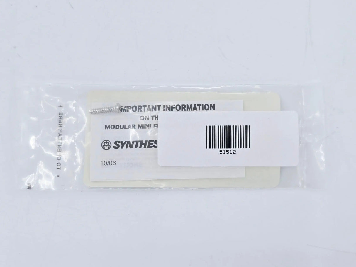 Synthes 202.874 2.7mm Cortex Screw Self-Tapping w/ T8 Stardrive Recess 14mm Synthes