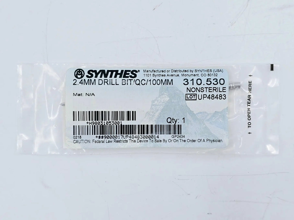 Synthes 310.530 2.4mm Drill Bit/QC/100mm Synthes