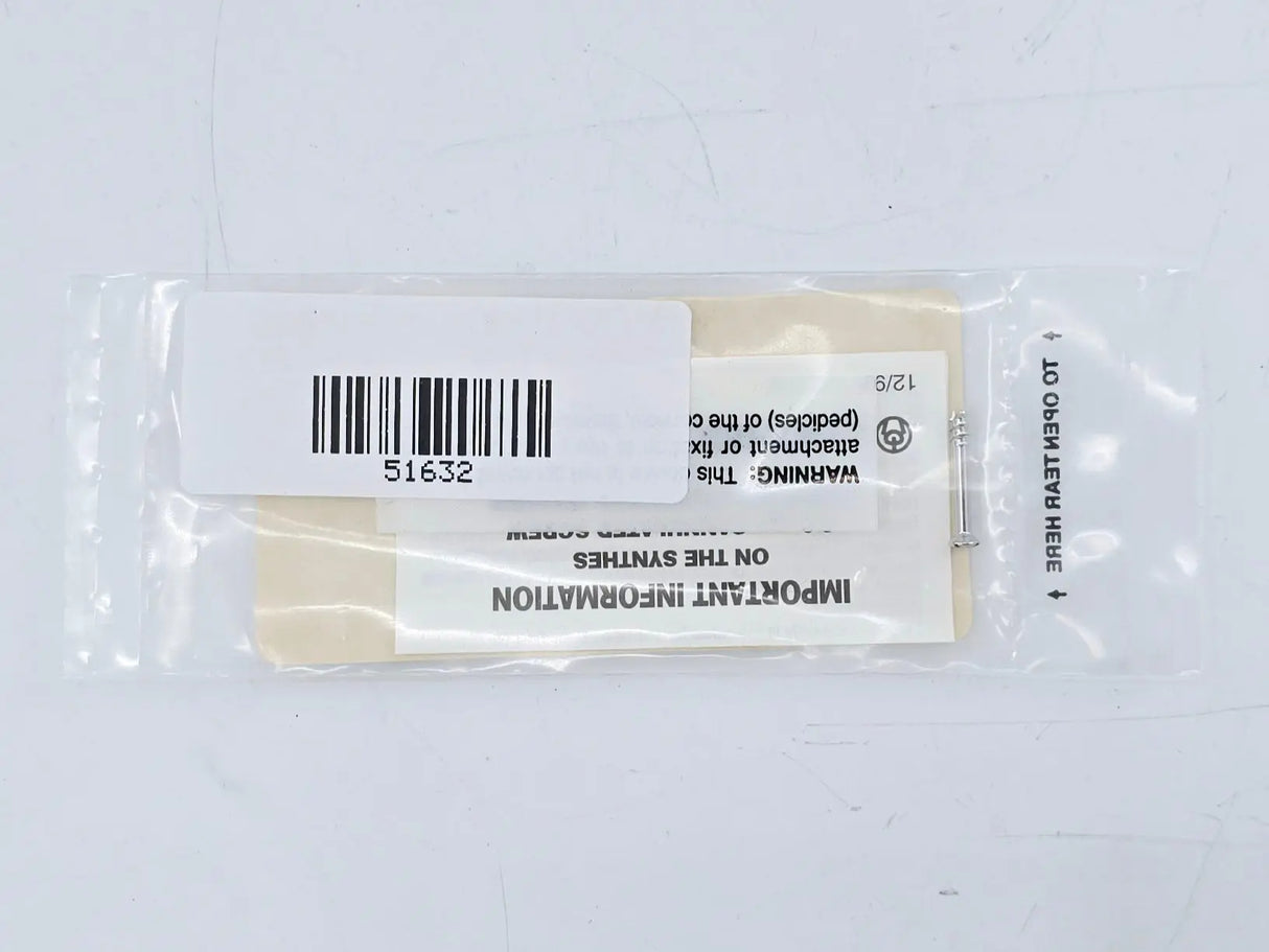 Synthes 202.617 3.0mm Cannulated Screw Short Thread/17mm Synthes