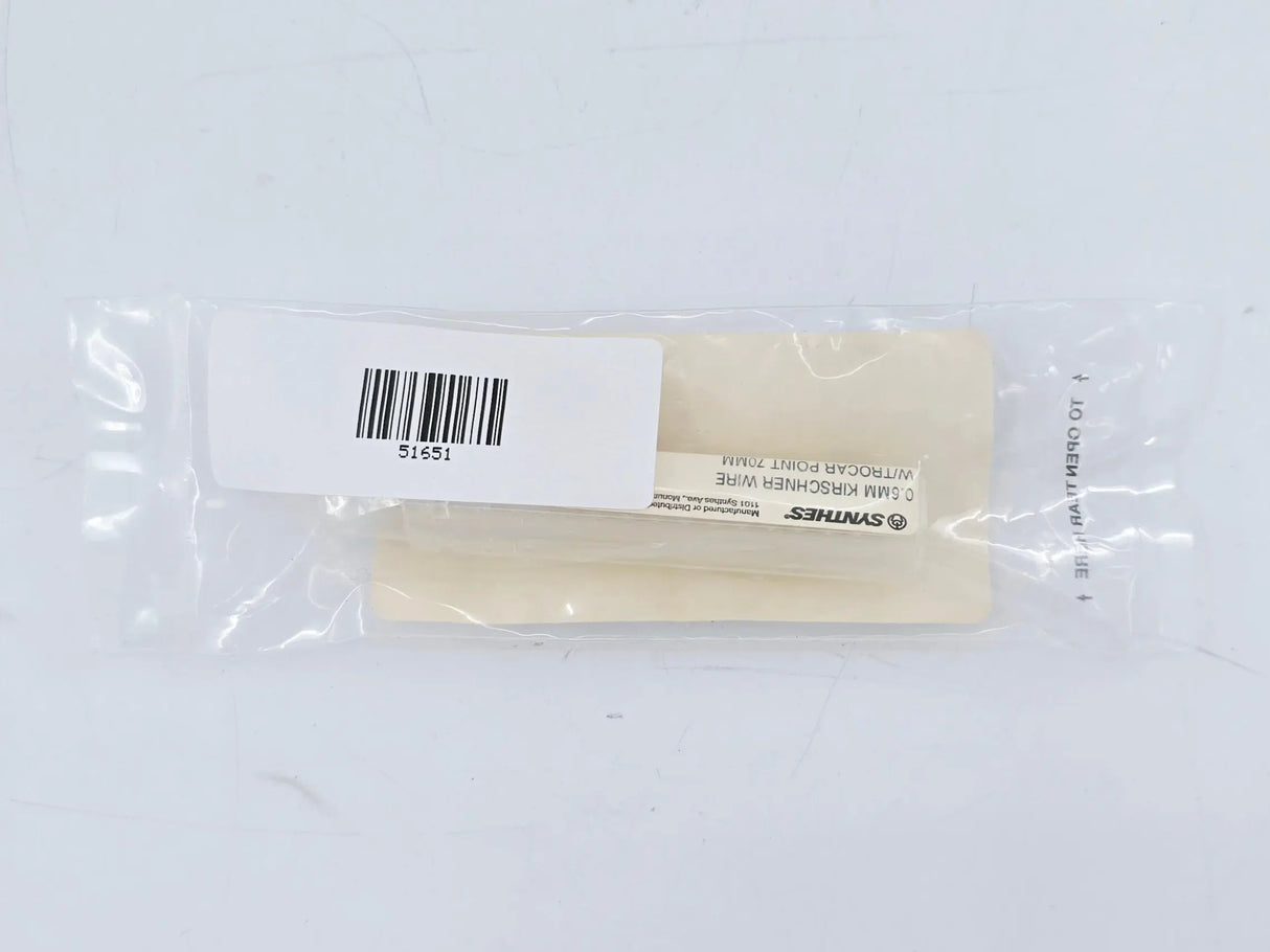 Synthes 292.06 0.6mm Kirschner Wire w/ Trocar Point 70mm Pack of 10 Synthes