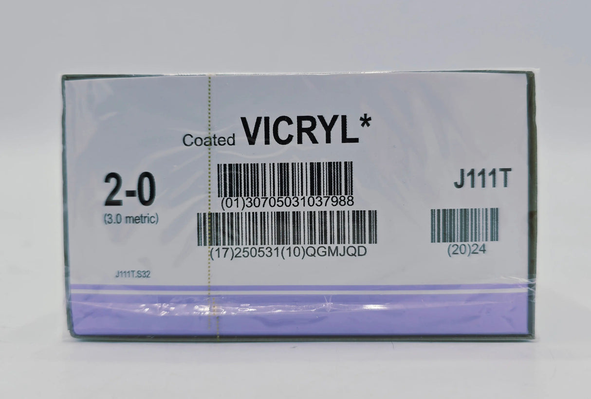 Ethicon J111T 2-0 Coated VICRYL 1X18" BX/12 Ethicon