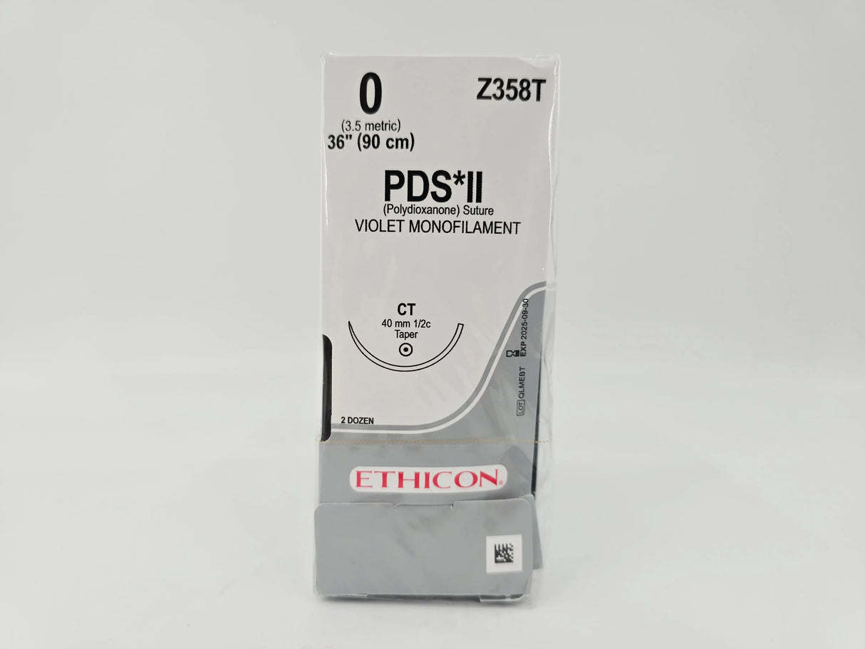 Ethicon Z358T PDS II 0 1X36" Violet CT 40mm BX/24 Ethicon