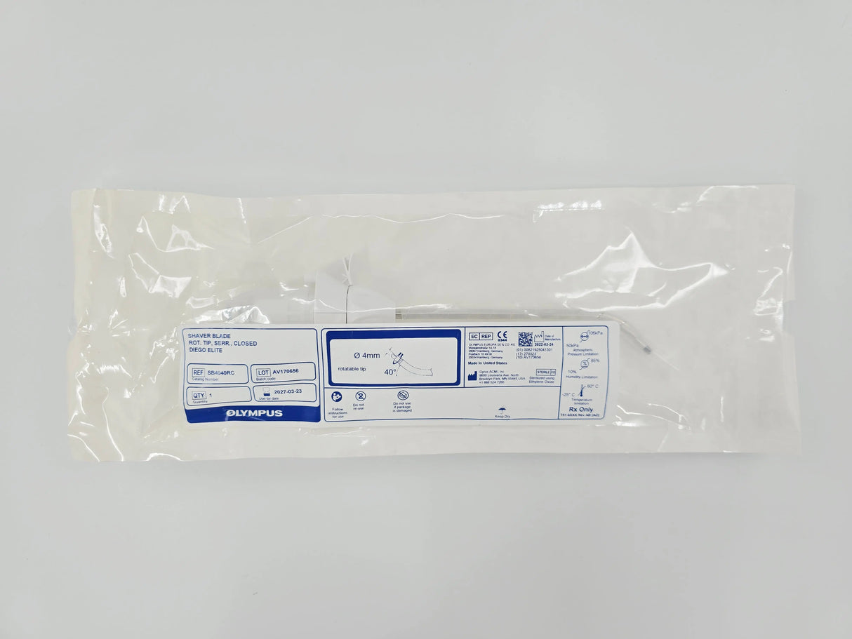 Olympus SB4040RC Diego Elite Shaver Blade Rotary Tip Serrated Closed 4mm x 40° Olympus