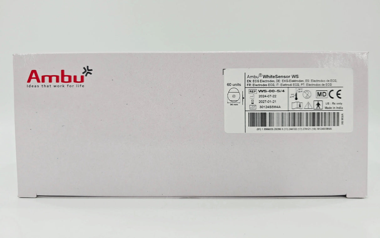 Ambu WS-00-S/4 WhiteSensor WS ECG Elctrodes BX/60 Ambu
