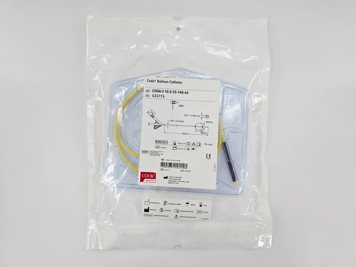Cook Medical G23773 Coda Balloon Catheter 10Fr x 140cm Cook Medical