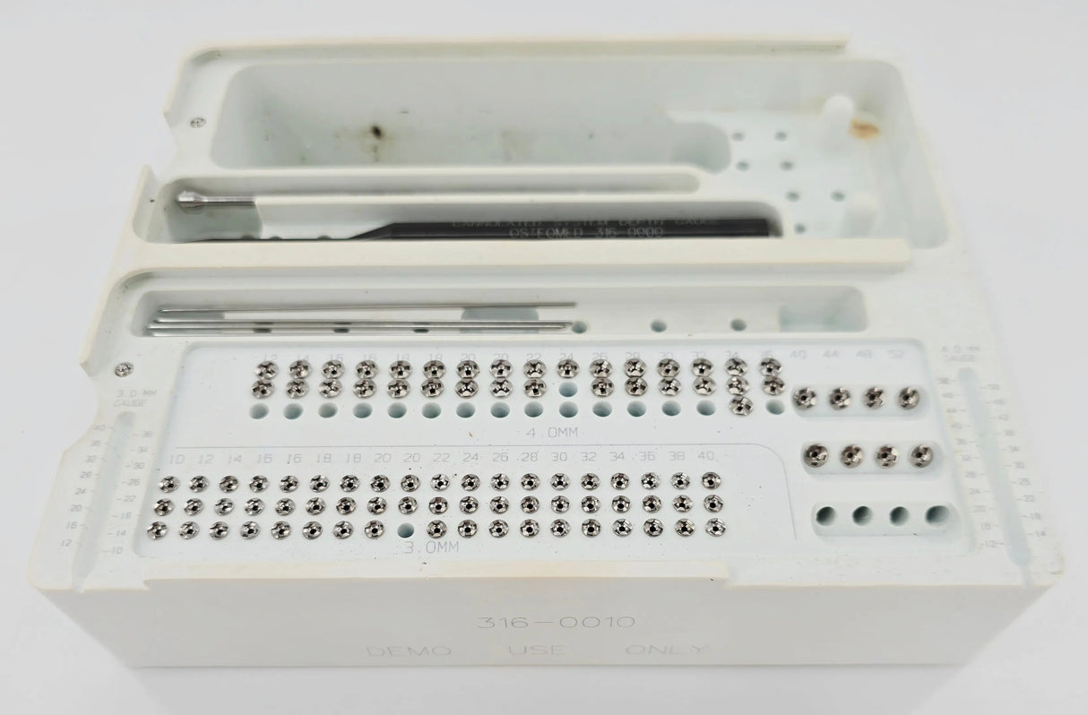 OsteoMed 3.0/4.0mm Cannulated Screw System Instrument Implant Set OsteoMed