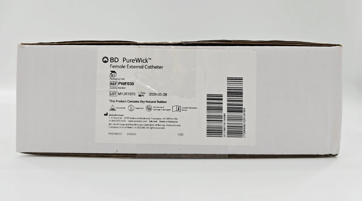 C.R. Bard PWF030 BD PureWick Female External Catheter CS/30 Bard