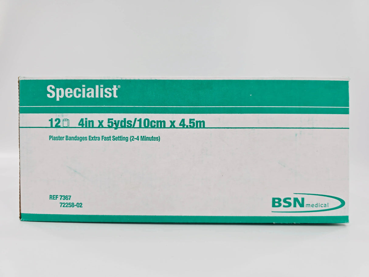 BSN Medical 7367 Specialist Plaster Bandages Extra-Fast Setting 4in x 5yds BX/12 BSN