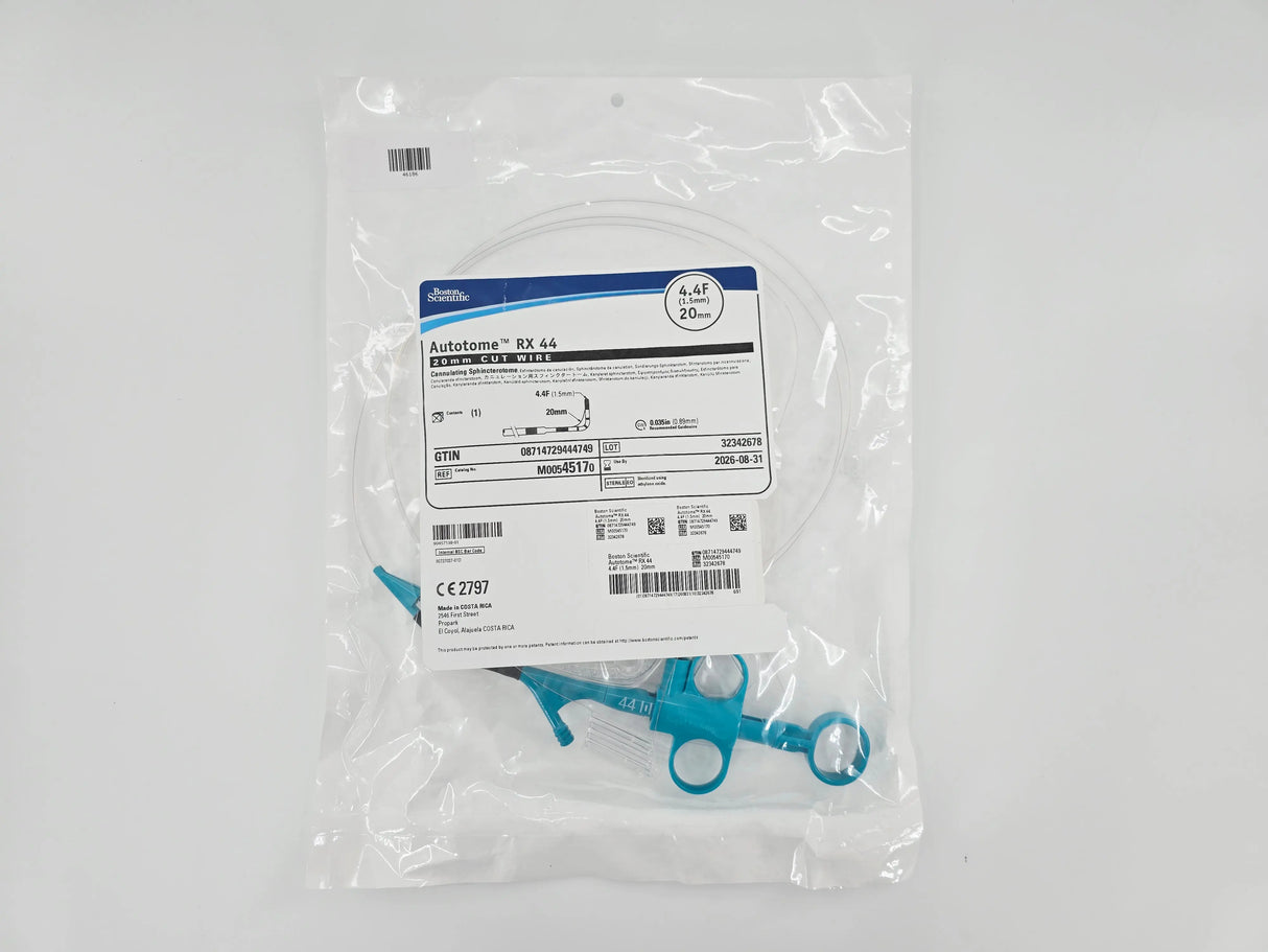 Boston Scientific M00545170 Autotome RX 44 Cannulating Sphinctertome 20mm Cut Wire 4.4F x 20mm Boston Scientific