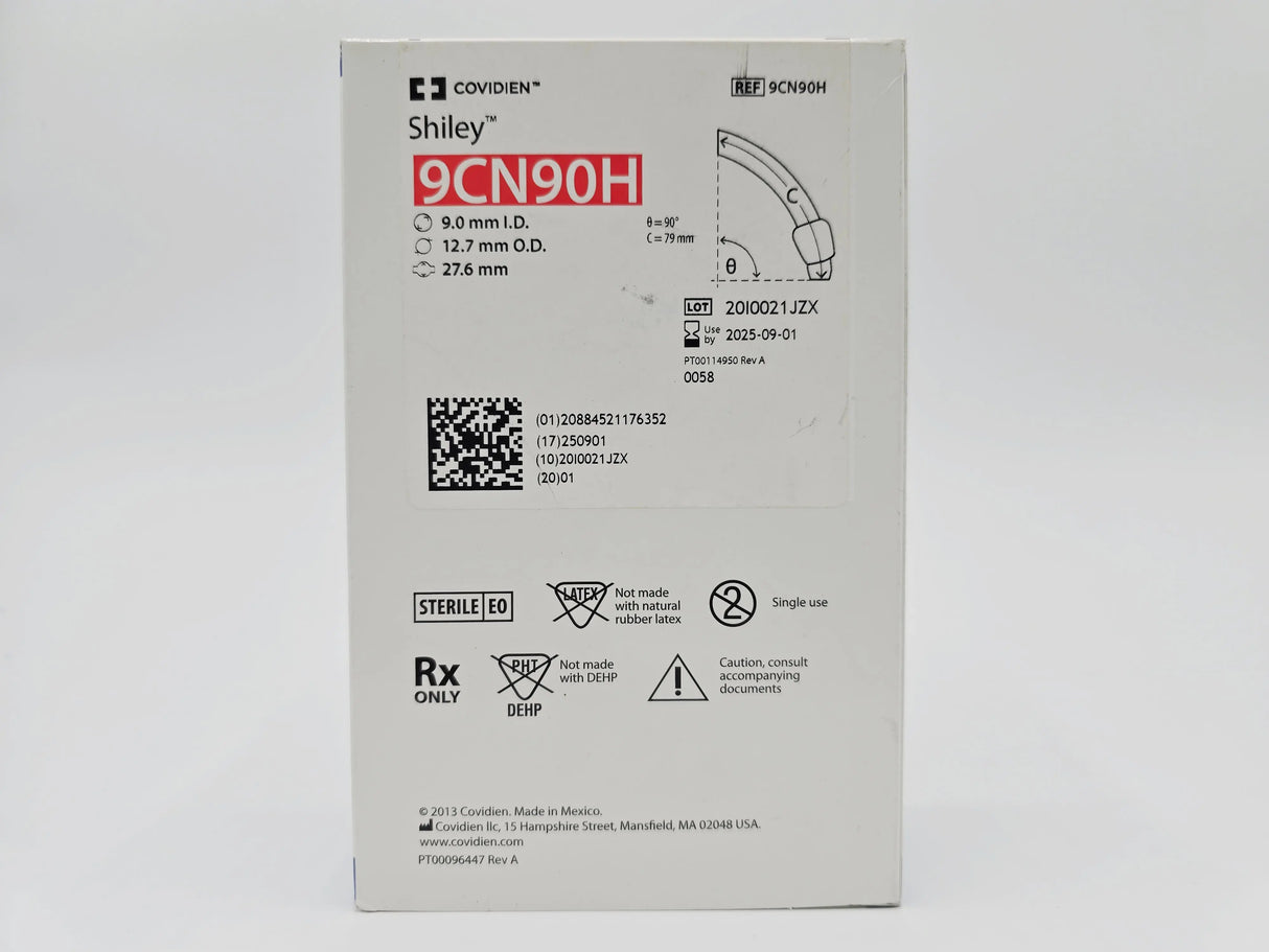 Covidien 9CN90H Shiley Adult Flexibile Tracheostomy Tube w/ TaperGuard Cuff Covidien