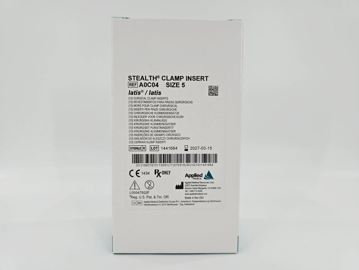 Applied Medical A0C04 Stealth latis Clamp Insert Size 5 BX/10 Applied Medical