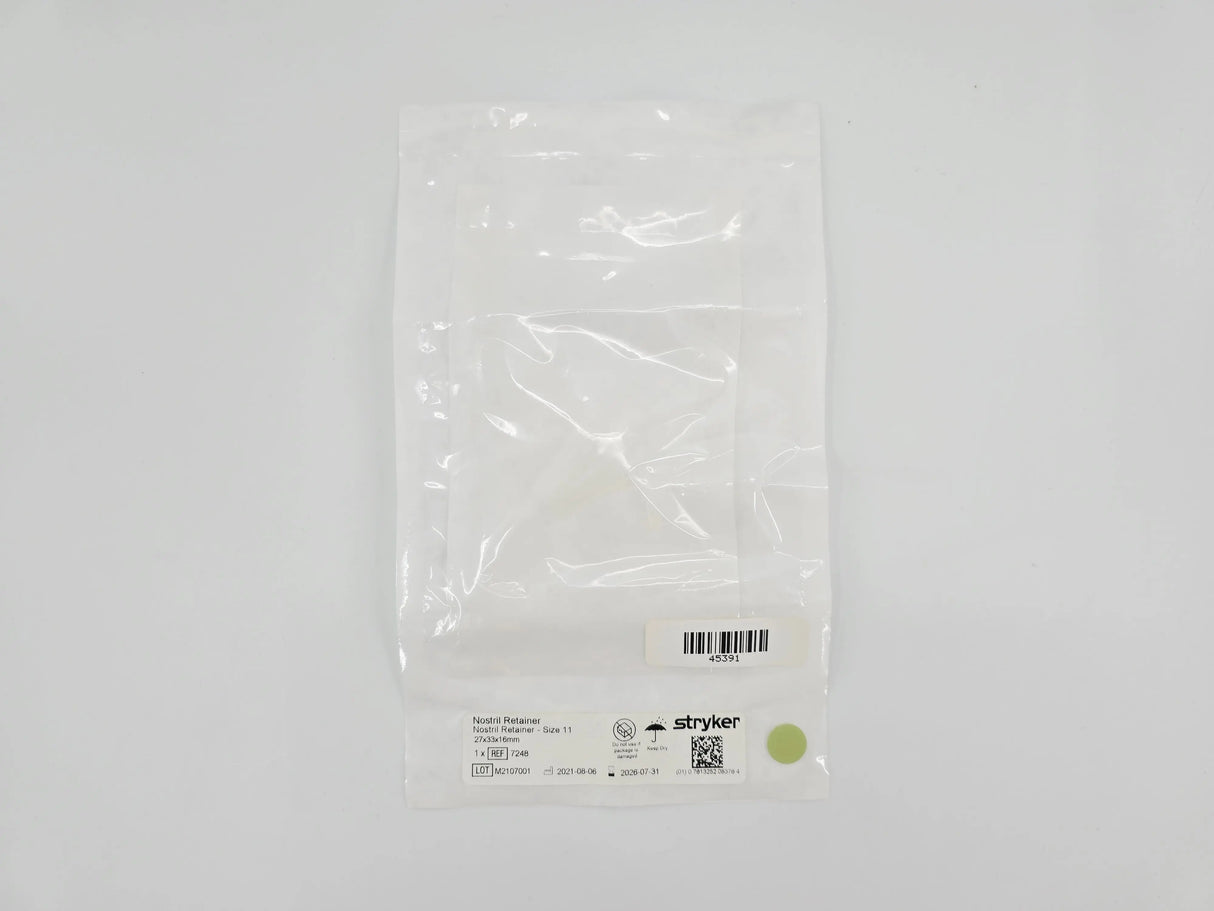 Stryker 7248 Nostril Retainer Size 11 27mm x 33mm x 16mm Stryker