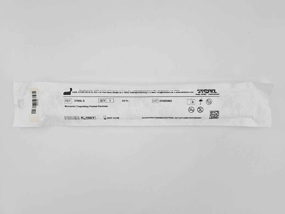 Karl Storz 27050L 24Fr. Monopolar Coagulating Pointed Electrode Karl Storz