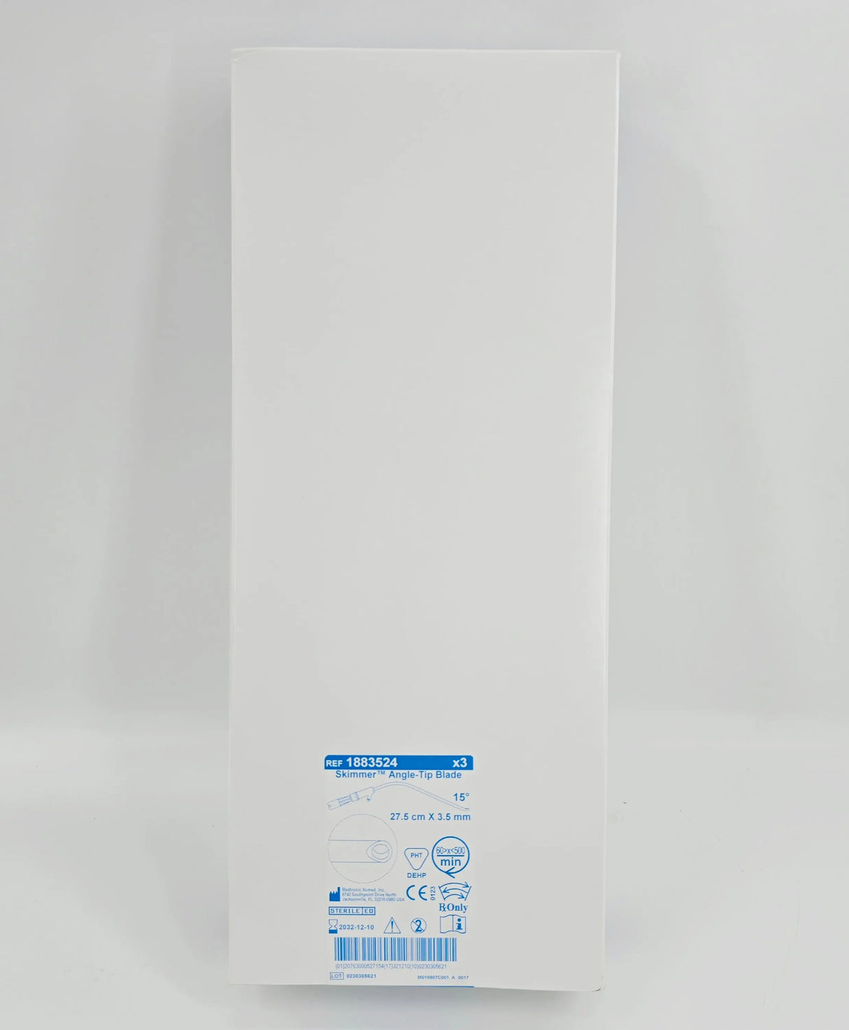 Medtronic 1883524 Skimmer Angle-Tip Blade 27.5cm x 3.5mm 15° BX/3 Medtronic