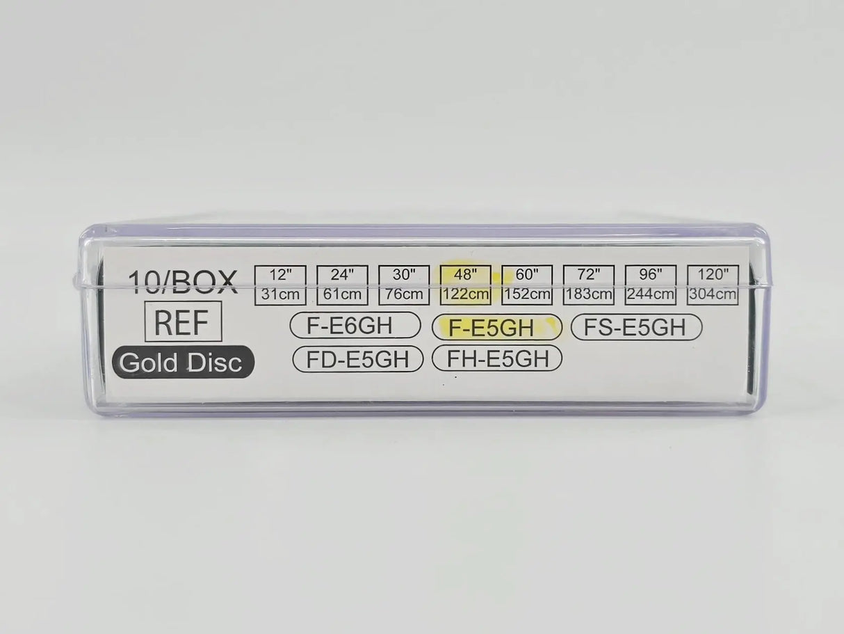 Natus F-E5GH-48 Genuine GRASS 10mm Gold Cup-Disc Electrodes - Reusable 48" BX/10 Natus