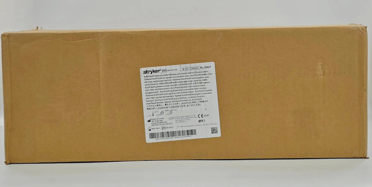 Stryker 0607-687-000 AutoPlex System without Needles w/ VertaPlex HV Bone Cement CS/2 Stryker