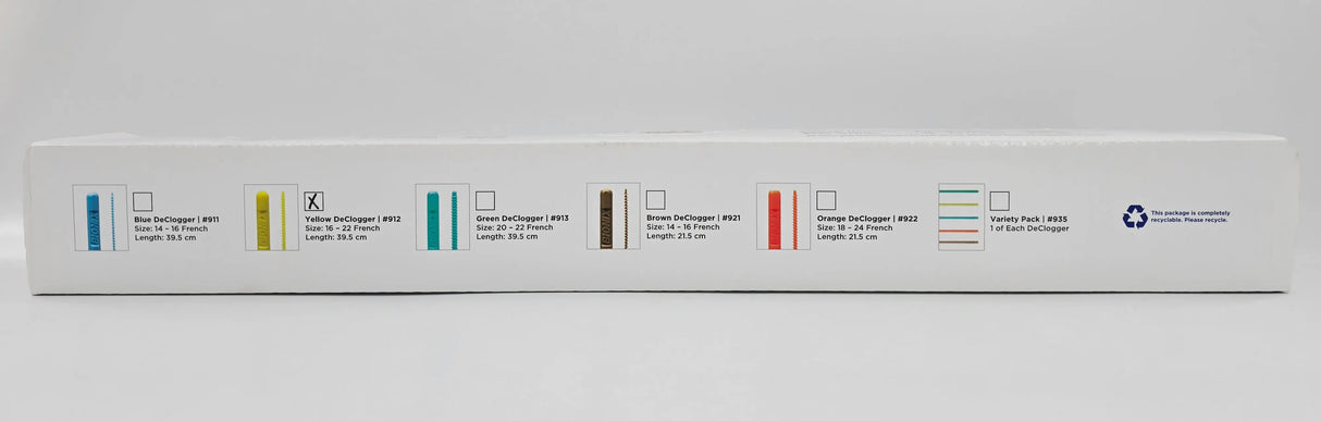 Bionix 912 DeClogger Yellow 16-22Fr. x 39.5cm BX/10 Bionix