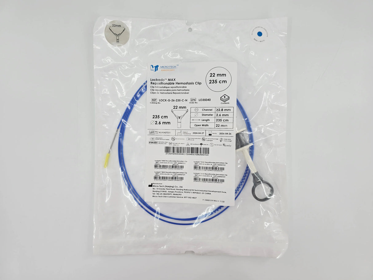 Micro-Tech LOCK-G-26-235-C-N Lockado MAX Repositionable Homeostasis Clip 22mm 235cm Micro-Tech