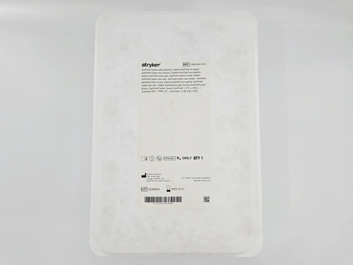 Stryker 0605-687-015 AutoPlex System without Needles Stryker