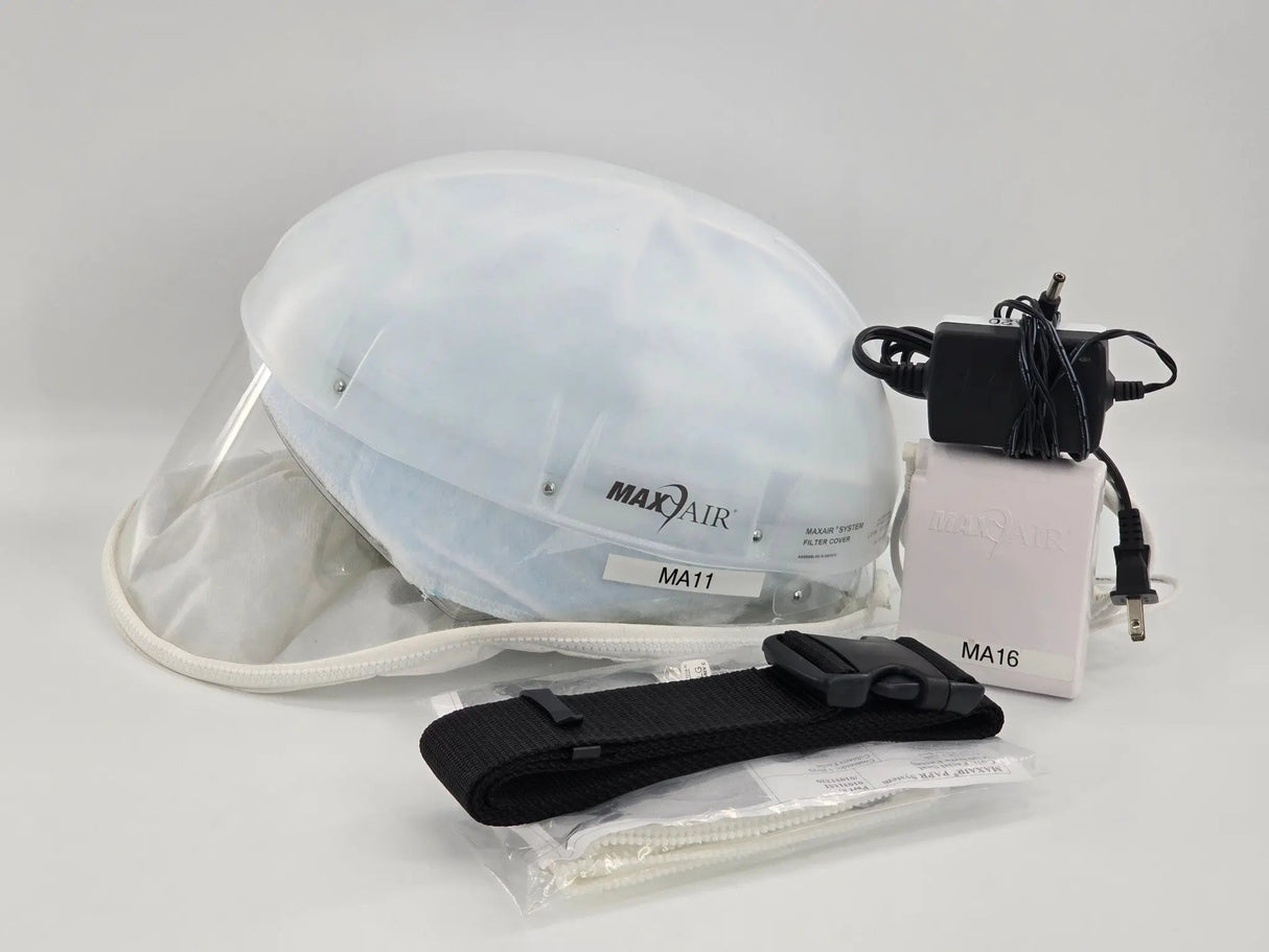 MaxAir Systems PAPR Helmet Kit with Battery Charger Belt and Battery Primis Medical