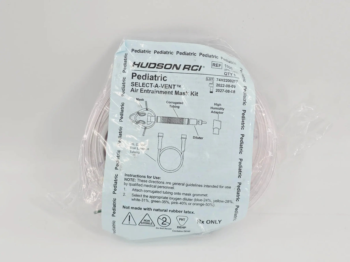 Hudson RCI 1096 Pediatric Select A Vent Air Entrainment Mask Kit Primis Medical