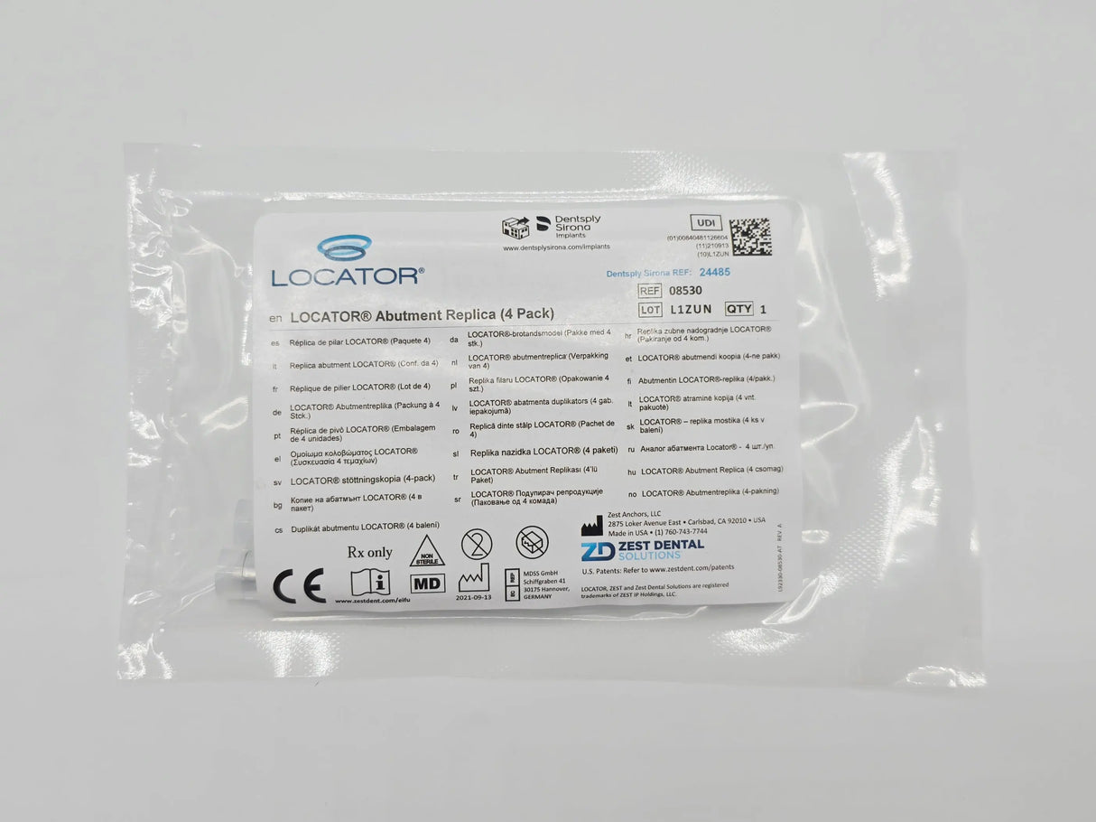 Zest Anchors 08530 LOCATOR Abutment Replica Female Analog 4.0mm (4 Pack) Dentsply Sirona Astra Tech Implant System Zest Anchors