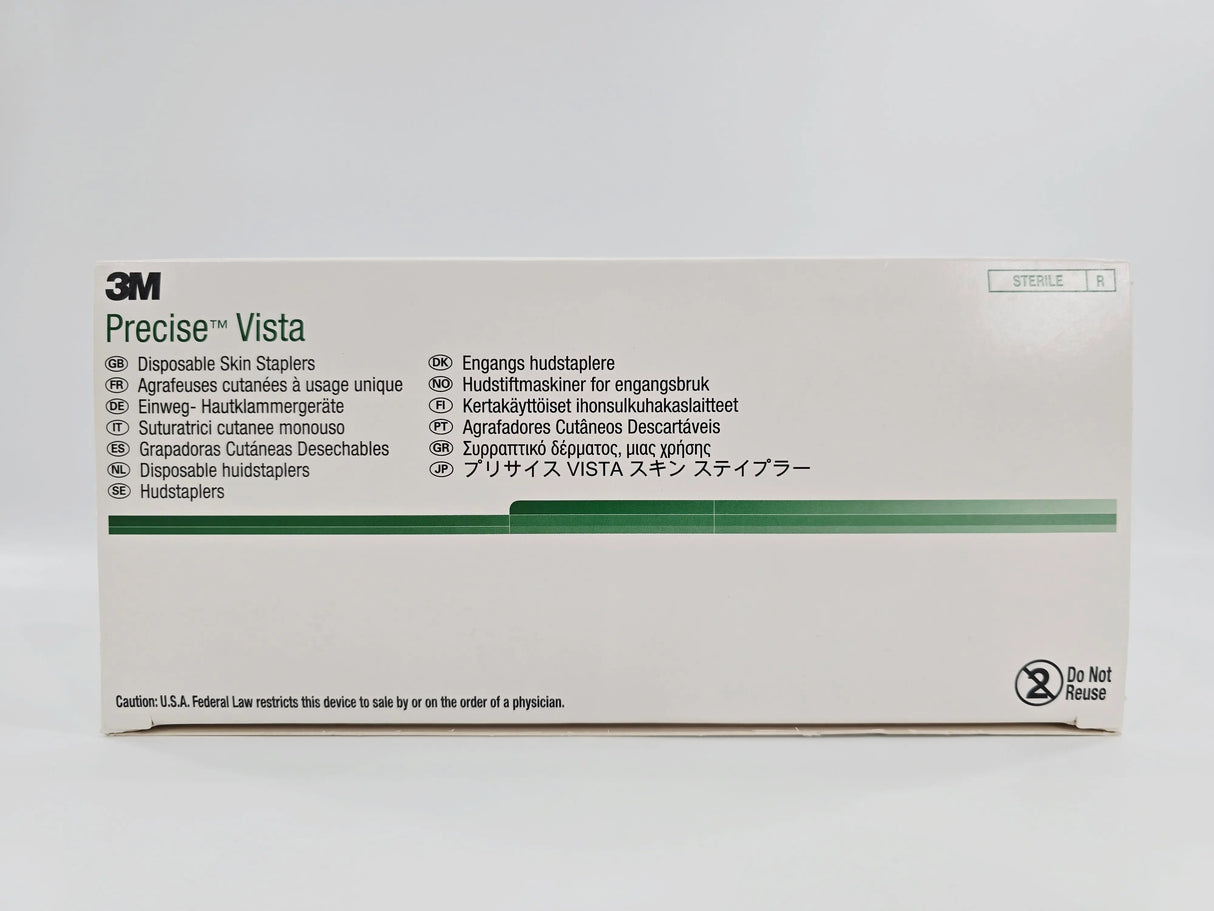 3M 3996-15W Precise Vista Disposable Skin Stapler w/ 15 Wide Staples 7.1mm x 4.1mm BX/6 3M