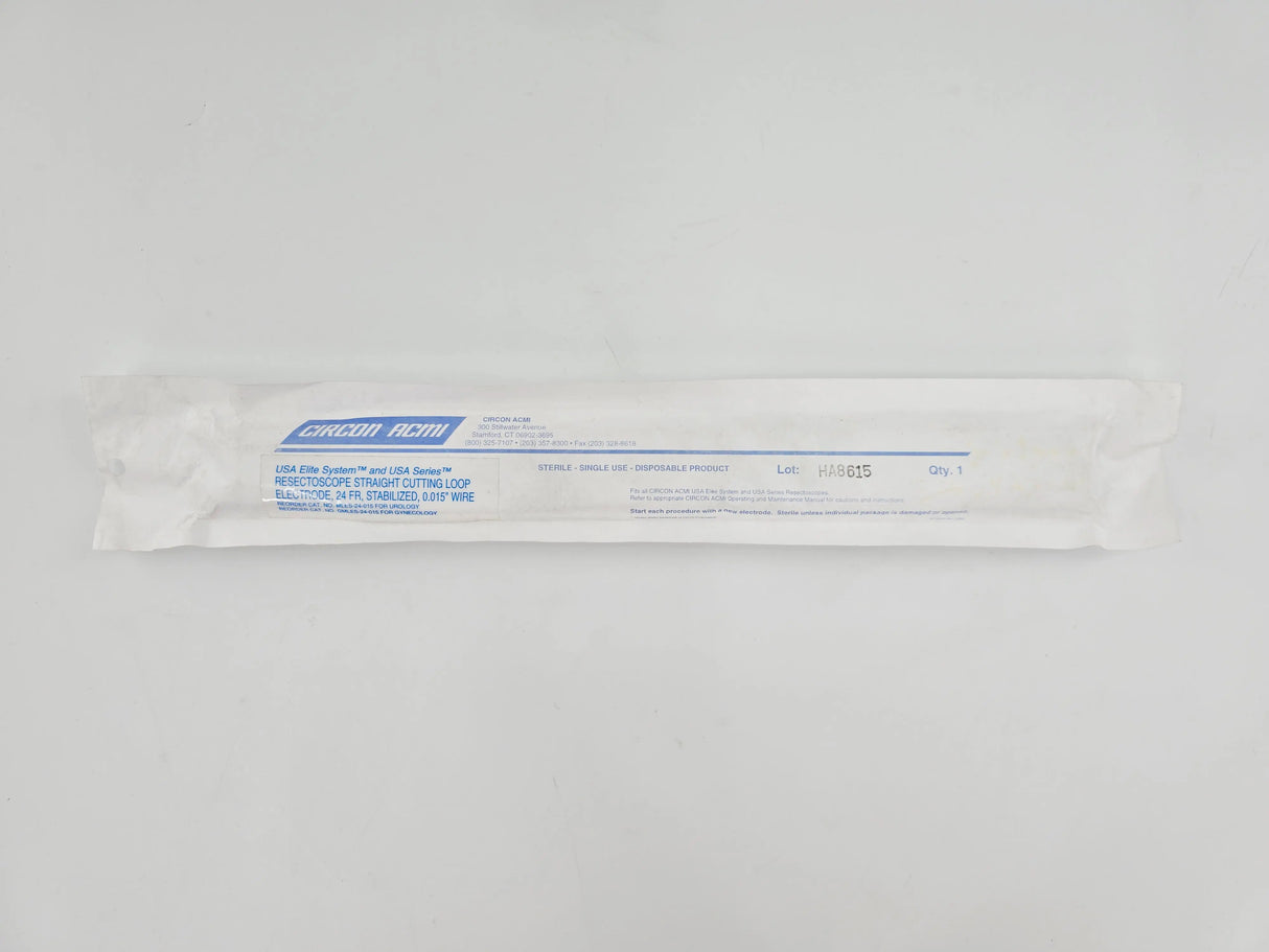 Circon ACMI MLES-24-015 Straight Cutting Loop Electrode Stabilized 0.015" Wire 24 Fr USA Elite System and USA Series Circon ACMI