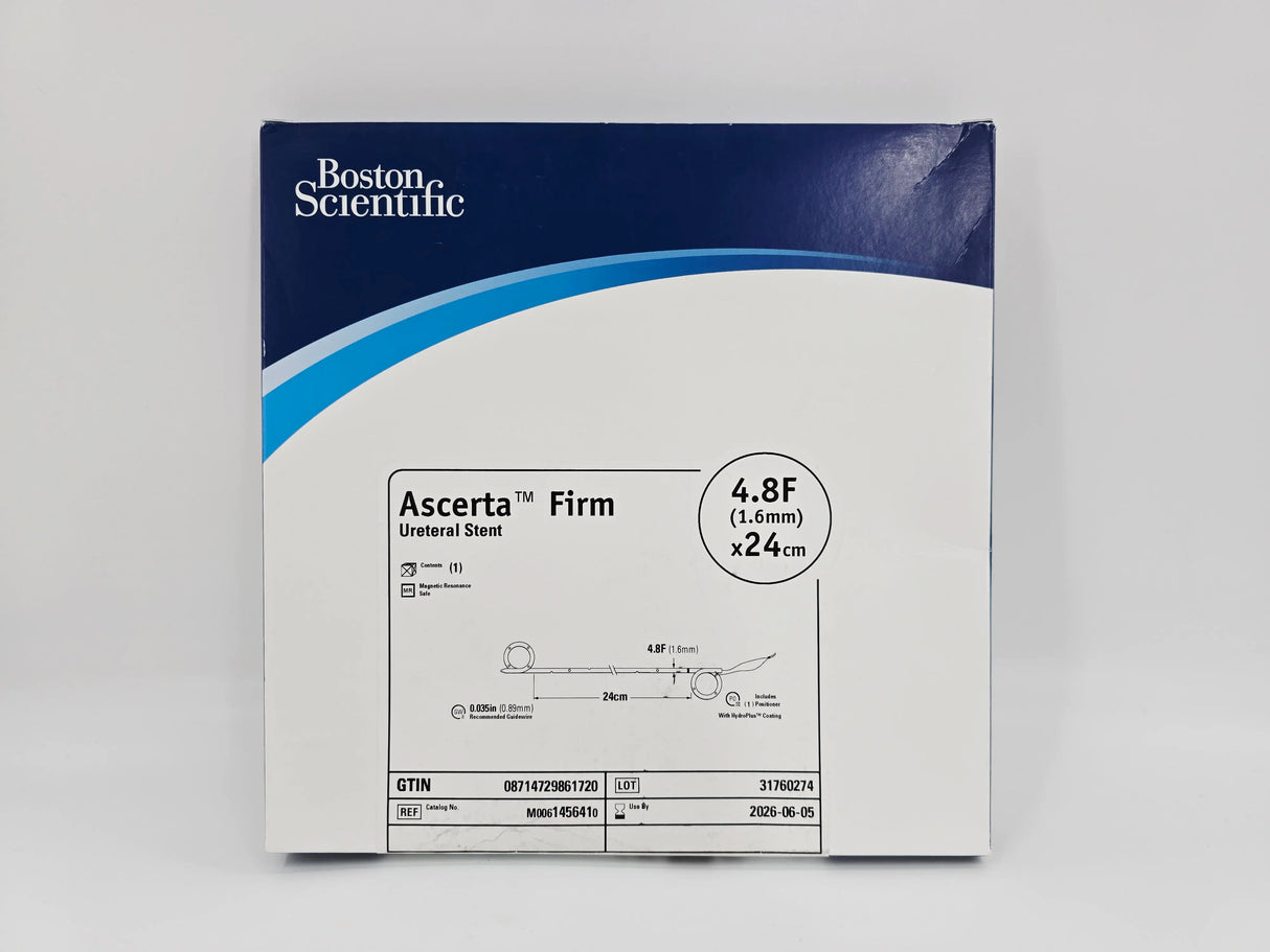 Boston Scientific M0061456410 Ascerta Firm Ureteral Stent 4.8F x 24cm Boston Scientific