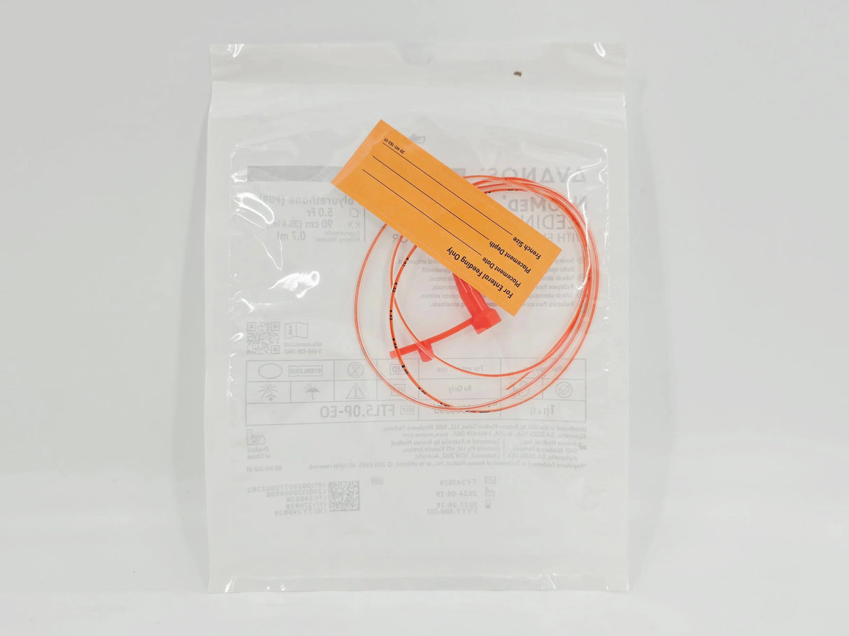 Avanos FTL5.0P-EO NeoMed Feeding Tube w/ Enteral Only Connector Orange 5.0 Fr x 90cm BX/10 Avanos