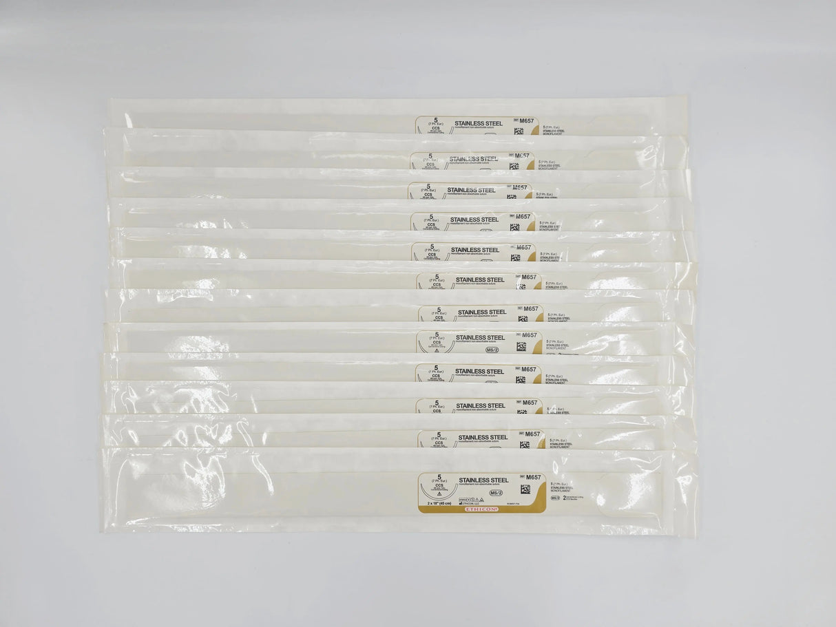 Ethicon M657 5 STAINLESS STEEL 2X18" CCS 48mm MS/2 BX/12 Ethicon