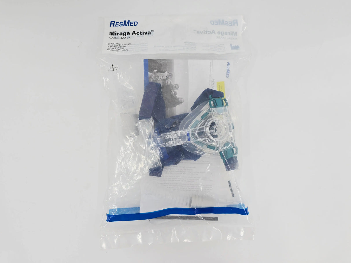 ResMed 60102 Mirage Activa Nasal Mask w/ Headgear Shallow ResMed
