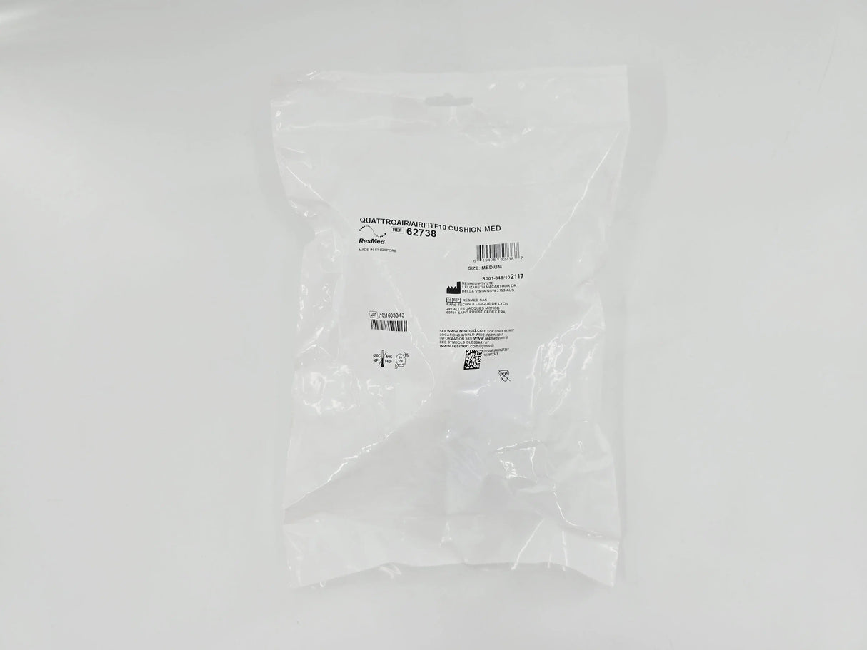 ResMed 62738 Quattro Air/AirFit F10 Replacement Cushion Medium ResMed